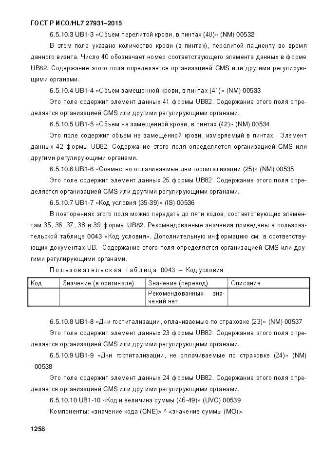 ГОСТ Р ИСО/HL 7 27931-2015, страница 1265